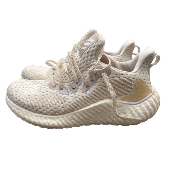 adidas Other - Adidas Alphaboost Running Shoes Mens 6 Cream White EH3314 Sample Sneakers